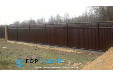 Забор из профнастила заказать