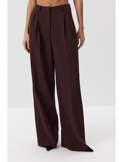 Брюки палаццо (шоколадные)