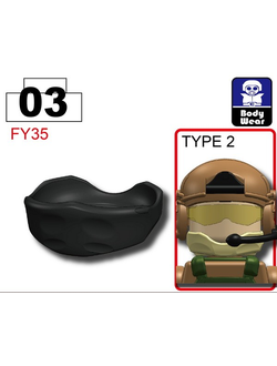 Армейский шарф Бафф Headover Si-Dan Toys (черный)