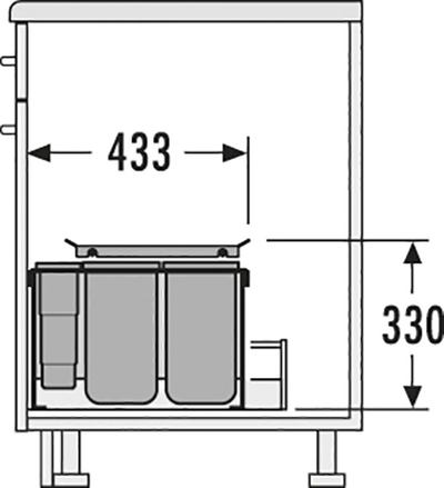 Встраиваемая система 34л XXL Hailo