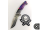 Складной нож DAMASCUS COLORFUL FLIPPER LUO