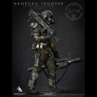 КОЛЛЕКЦИОННАЯ ФИГУРКА 1/6 Hanroku Trooper Deluxe Black (Salt Black Edition) ACTION FIGURE - GREEN WOLF GEAR