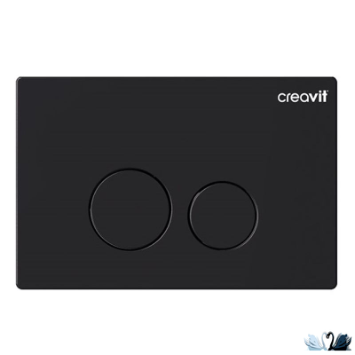 Кнопка смыва Creavit Terra GP9002.01 черная матовая