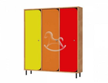 Шкаф «Компакт» 3-секционный, ЛДСП, 856*280*1300