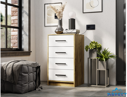 КОМОД "МИЯ" КМ-02 (крафт,белый), 484*838*441