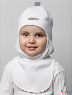 Шапка-шлем 23301-01 х/б подклад, белый 44-46