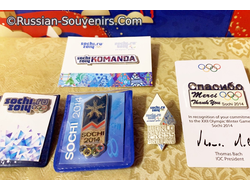 Набор значков Sochi 2014 (знаки организаторов и волонтеров Олимпиады)