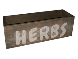 Кашпо ящик для трав прямоугольный "Herbs"