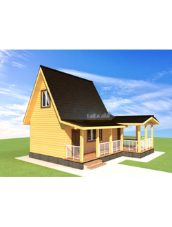 Б-22 ГАБАРИТНЫЕ РАЗМЕРЫ: (8Х7М) 2 ЭТАЖА, ОБЩАЯ ПЛОЩАДЬ: 60М²