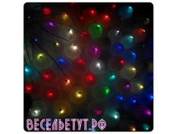 Светящийся шар гелиевый 12"/30 см (мультицветный диод)