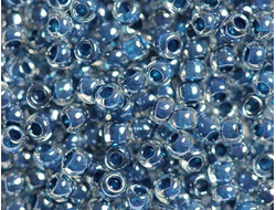 Японский бисер Toho 11/0 347 Inside-Color Crystal/Capri-Lined / Окрашенный изнутри хрусталь/капри