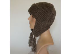 Шапка ушанка Италия Vizio 1112 UOL ореховая