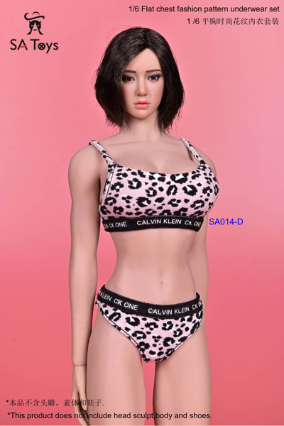 Комплект женского спортивного белья (леопардовый) - 1/6 Sport pattern underwear (SA014D) - SA Toys