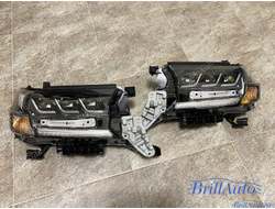 Фары Toyota Land Cruiser 200 в стиле LEXUS, БЕГАЮЩИЕ