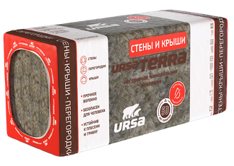 URSA TERRA 36 PN Стены и крыши (1250-610-50) 10 листов (7,62м2, 0,381м3)