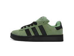 Зимние Adidas Campus 00s Green Black With Fur