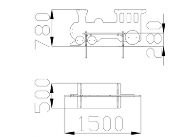 1523 Скамья «Паровоз»