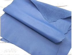 Кожа натуральная (овчина) А4 цвет синий