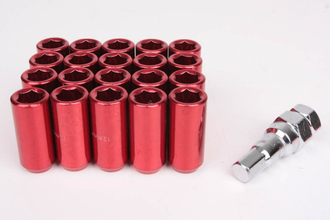 Комплект гаек Max Guard конус 12*1,25 красный HEX внутренний