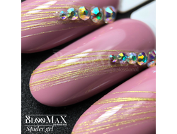 BlooMaX spader gel gold, золотая гель-паутинка