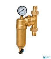 Самопромывной фильтр VIEIR  1/2&#039;&#039; универсальный с маномитром латунь