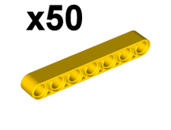 Technic, Liftarm Thick 1 x 7, Yellow (32524 / 4187082 / 4495934)