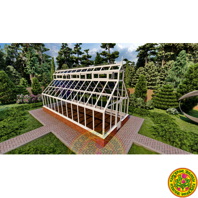 Базовая комплектация теплицы ЙОРКШИР L размером 3500 х 8000 мм