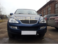 Защита радиатора Ssang Yong Kyron 2006- black