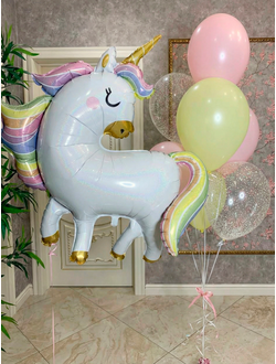 Набор шаров с единорогом