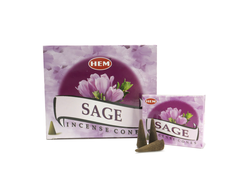 АРОМАТИЧЕСКИЕ КОНУСЫ HEM Шалфей, 10 шт