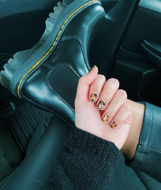 Зимние челси мужские Dr. Martens 2976 Black c мехом Chelsea