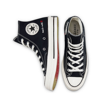 Кеды Converse Chuck 70 черные с сердцем