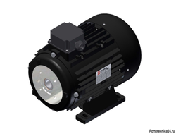Электродвигатель 5,5 кВт полый вал 24 мм 230/400 В - 50 Гц, 112 T4 B3 BS AC 24