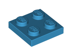 Plate 2 x 2, Dark Azure (3022 / 6088656 / 6206809)