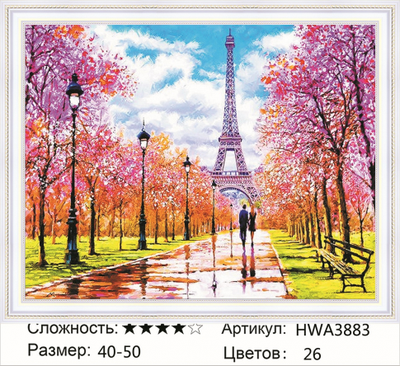 Алмазная мозаика 40х50см на подрамнике HWA3883