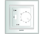 Терморегулятор EASTEC E - 30 белый, механический.  Встраиваемый 3,5 кВт