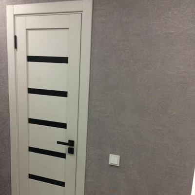 OPTIMA PORTE/ TURIN (ТУРИН) 507.12 БЕЛЫЙ МОНОХРОМ/ LACOBEL BLACK