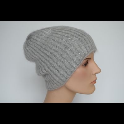 Серая шапка со стразами Vizio Италия 8000 CУ