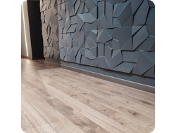 Плинтус ХДФ Dollken Cubu Flex Life 80мм Х 2,5 м 1245 Бронза