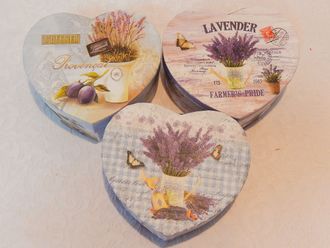 Подарочная коробка Lavender (в форме сердца)