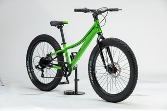 Велосипед TT274/ 7ск 24"х3 зеленый рама 12"