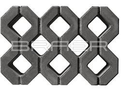 Газонная решётка Меба, Серый, 100 мм