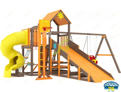 Всесезонная площадка IgraGrad С с балконом и трубой SF