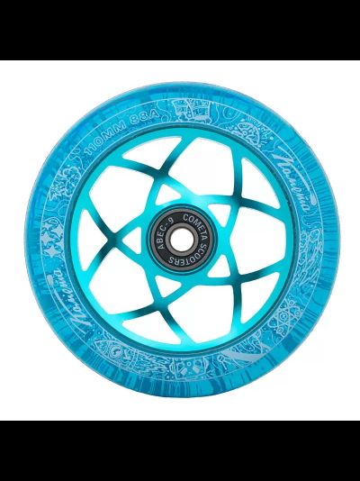 Колесо Комета 110 mm Атом (синий с блестками/голубой)