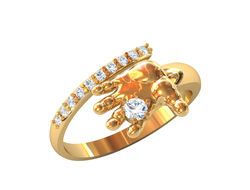 Кольцо золотое 585 пробы. Артикул: КЦ-952