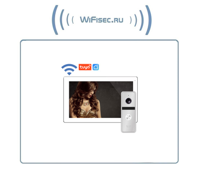 FREEDOM 10 FHD WIFI KIT - комплект из 10" сенсорного Full HD WIFI монитора и вызывной панели, с DVR (Tuya/Smart Life)