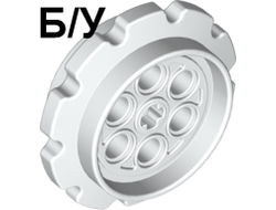 ! Б/У - Technic Tread Sprocket Wheel Large, White (57519 / 6019617) - Б/У