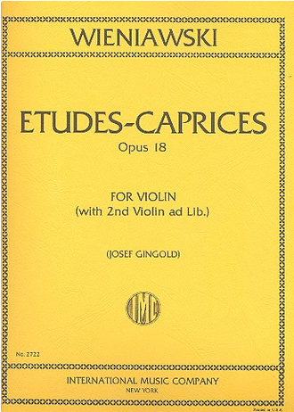 Wieniawski, Six Etudes-Caprices op.18
