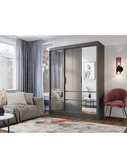 Шкаф-купе Симпл ШКК-06 Графит (Мебелони)