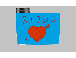 Термокружка для влюбленных, на 14 февраля №2